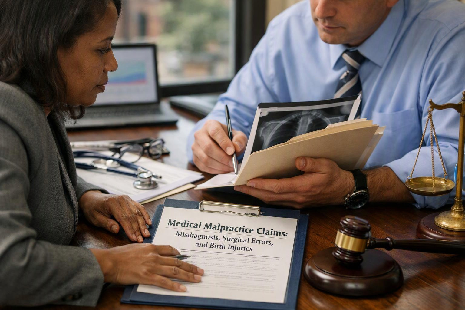 Medical Malpractice Claims: Misdiagnosis, Surgical Errors, and Birth Injuries