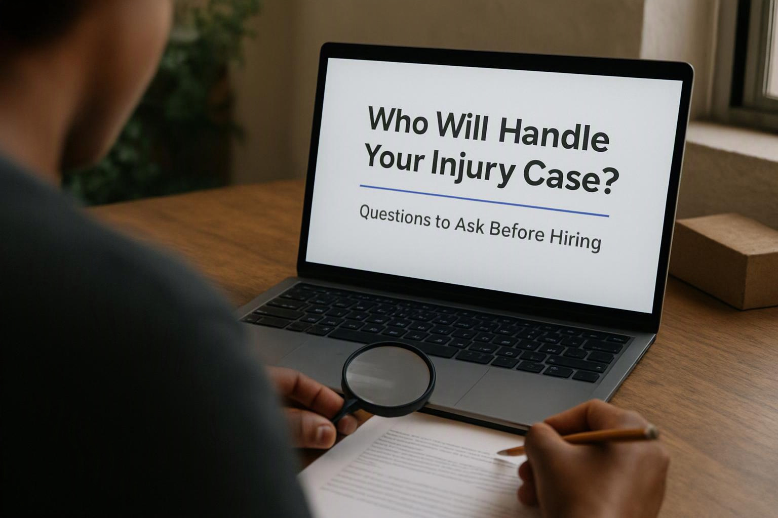 Who Will Handle Your Injury Case? Questions to Ask Before Hiring Decatur, Georgia