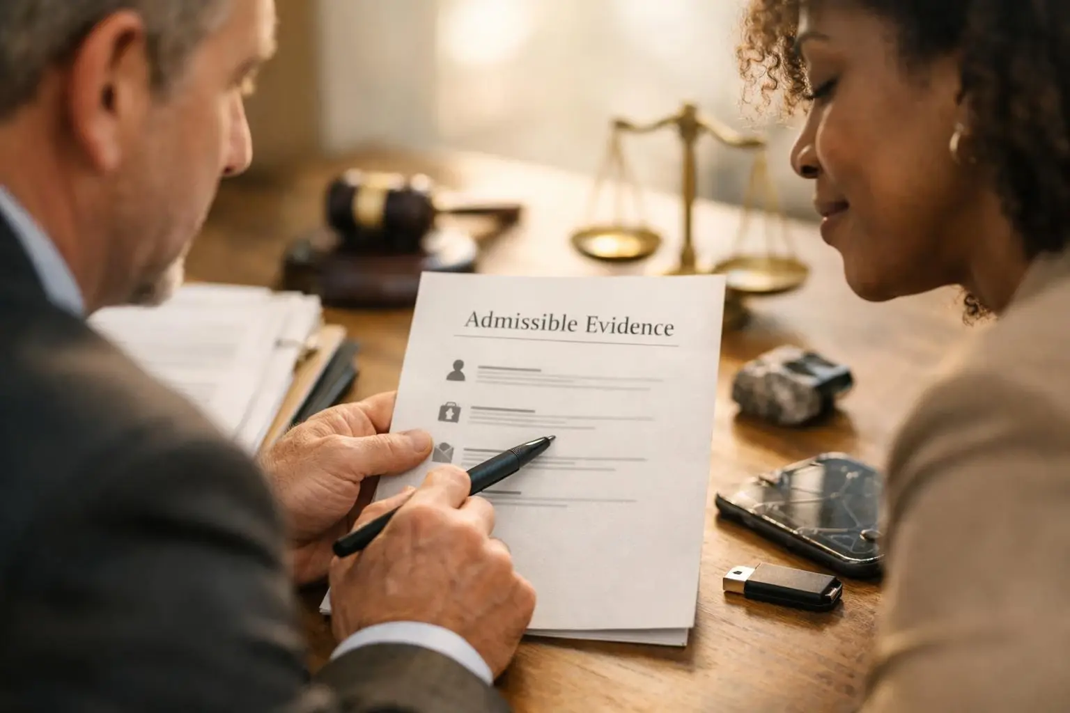 How Admissible Evidence applies to Personal Injury Lawyer services in Decatur, United States—practical illustration