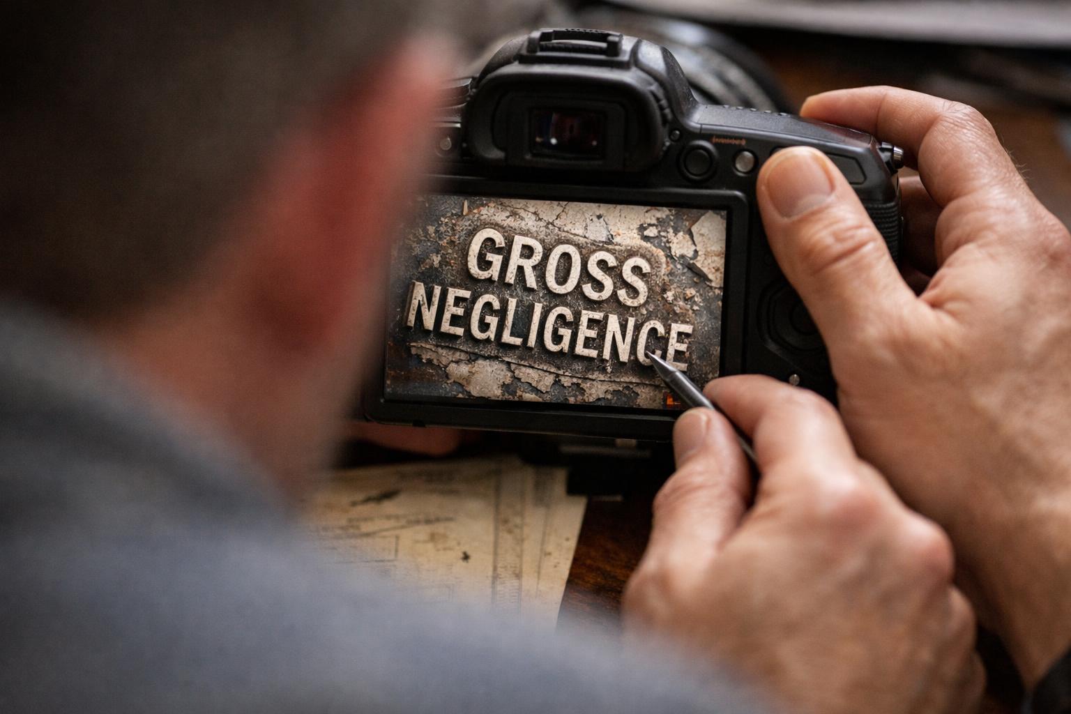 Gross Negligence in Personal Injury Lawyer: Gross Negligence is a legal term describing an extreme lack of care—visual g...