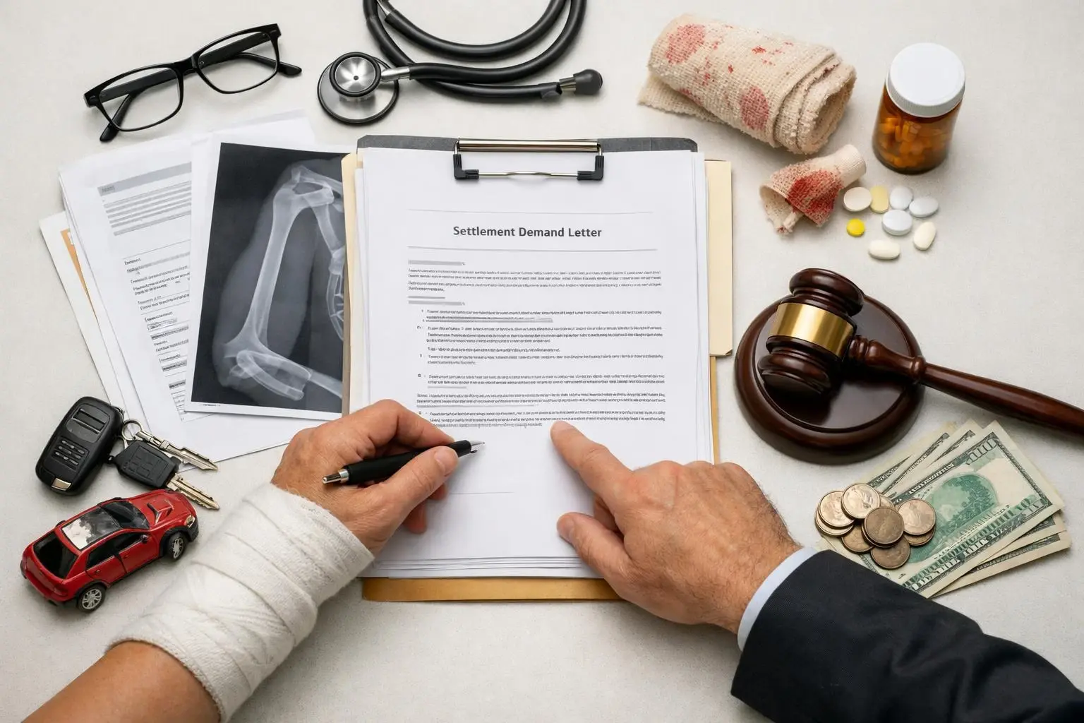 Settlement Demand Letter in Personal Injury Lawyer: Settlement Demand Letter is a formal written document sent by an injur...