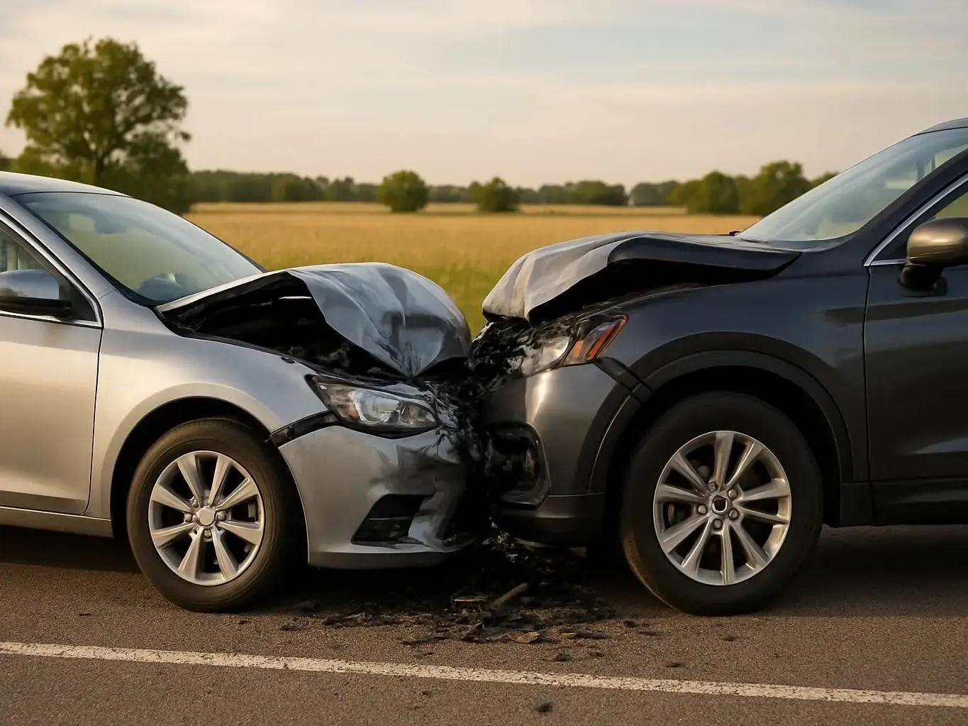 Truck accident lawyer investigating wet road collision near Brook Run Park in Dunwoody Georgia